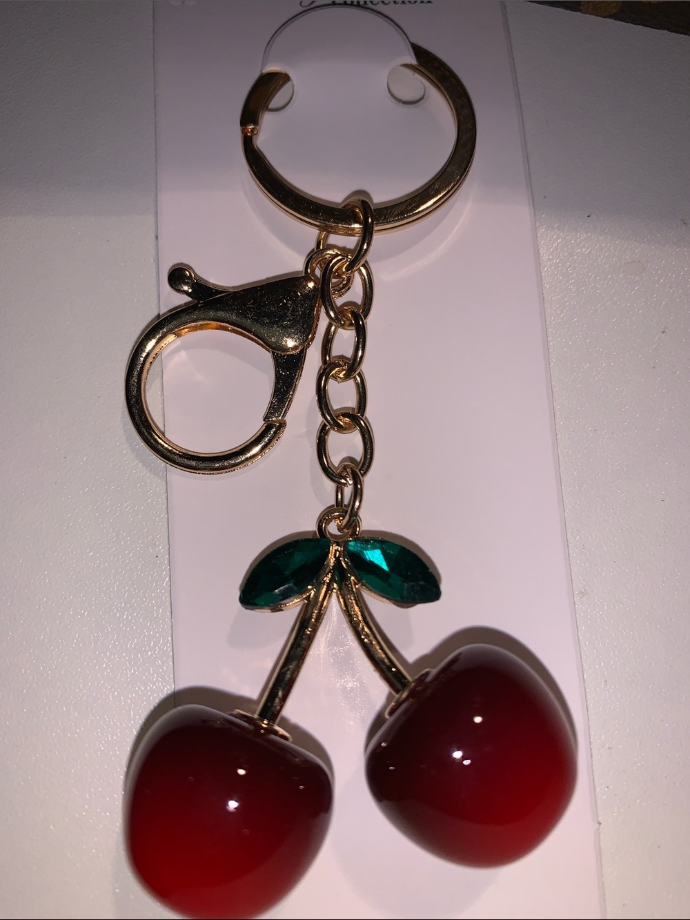 Cherry purse/bag charm Keychain